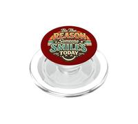 Be the Reason Someone Smiles Today Vintage Retro Quote PopSockets PopGrip for MagSafe