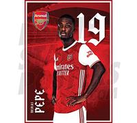 Be The Star Posters Arsenal FC 2020/21 Nicolas Pepe A3 Football Poster/Print/Wall Art - Officially Licensed Product red