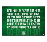 Be The Star Posters Celtic FC Chant Poster A2