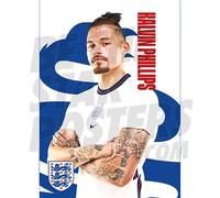 Be The Star Posters England National Team Kalvin Phillips 20/21 A3 Football Poster/Print/Wall Art - Officially Licensed Product - Available in Size A3 White