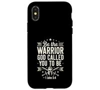 Be The Warrior God Called You To Be Faith Bible Verse Case for iPhone X/XS