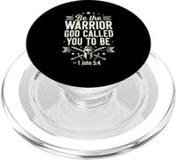 Be The Warrior God Called You To Be Faith Bible Verse PopSockets PopGrip for MagSafe