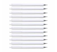 BE-TOOL 12PCS Retractable Ballpoint Gel Pens, Smooth Ballpoint Pens Black Ink Comfort Grip Smooth Writing for Teachers Colleagues Supervisors Managers Friends (White)