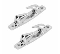 BE-TOOL 2 Pack Boat Mooring Cleats, 316 Stainless Steel Anchoring Mooring Cleats Left Right Boat Fairlead Anchoring Parts Adapted to Saltwater Environment for Marine Boat Yachts (114mm*23mm*24mm)