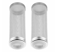BE-TOOL 2 Pcs Shrimp Filter Guards, Stainless Steel Aquarium Tank Filter Mesh Inflow Not Easy to Rust Aquarium Guard Intake Cover Prevents Small Fish Shrimp from Getting Sucked Up (8.5cm*3cm*1.6cm)