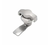 BE-TOOL 304 Stainless Steel Keyless Cam Lock, Thumb-Operated RV Door Lock Replacement & Camper Door Lock for Mailbox Latch Cabinet（Curved T-Handle + Straight Cam