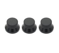 BE-TOOL 3Pcs Black Guitar Control Knobs, Iron Knob Replacement Parts | Compatible with Fender Stratocaster, Compatible with Telecaster, Compatible with Jaguar, Compatible with Jazzmaster