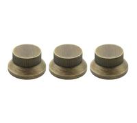 BE-TOOL 3Pcs Bronze Guitar Control Knobs, Iron Knob Replacement Parts | Compatible with Fender Stratocaster, Compatible with Telecaster, Compatible with Jaguar, Compatible with Jazzmaster