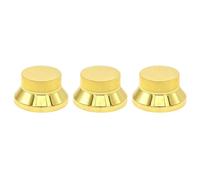 BE-TOOL 3Pcs Gold Guitar Control Knobs, Iron Knob Replacement Parts | Compatible with Fender Stratocaster, Compatible with Telecaster, Compatible with Jaguar, Compatible with Jazzmaster