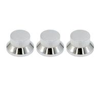 BE-TOOL 3Pcs Guitar Control Knobs, Iron Knob Replacement Parts Silver | Compatible with Fender Stratocaster, Compatible with Telecaster, Compatible with Jaguar, Compatible with Jazzmaster