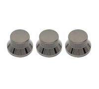BE-TOOL 3Pcs Gun-Black Guitar Control Knobs, Iron Knob Replacement Parts | Compatible with Fender Stratocaster, Compatible with Telecaster, Compatible with Jaguar, Compatible with Jazzmaster