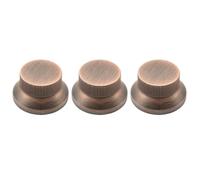 BE-TOOL 3Pcs Red-Copper Guitar Control Knobs, Iron Knob Replacement Parts | Compatible with Fender Stratocaster, Compatible with Telecaster, Compatible with Jaguar, Compatible with Jazzmaster