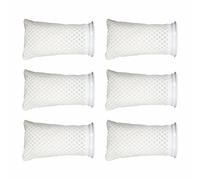 BE-TOOL 6Pcs Marine Aquarium Filter Socks, 300mm / 11.81in Aquariums Filter Socks 3D Honeycomb Design Improved Water Quality for Freshwater Saltwater Aquarium Pond Sumps (White)