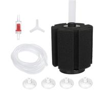 BE-TOOL Aquarium Bio Sponge Filter Kit, Aquarium Bio Sponge Filter with 3m/118in Tubing Suction Cup Check Valve Connector and Y-Connector Fish tank Accessories for Betta Fry Shrimp Tiny Fish Tank