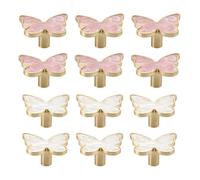 BE-TOOL Butterfly Zinc Alloy Cabinet Knob, 12PCS Drawer Knobs Set, 23 * 51mm, Furniture Knobs Dresser Knob for Closet Drawer Dresser Door (Set-J)