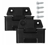 BE-TOOL Cooler Hinges, 2pcs Ice Chest Cooler Accessories Stainless Steel Coolers Lid Hinge Replacement Fit for Igloo 25 52 72 Qt BMX Coolers, Black with Screws
