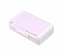 BE-TOOL Large Capacity Pink Pencil Case 20.5cm Hard Plastic Pencil Box Double-Decker Stationery Box for School Supplies Sketch Pencil Drawing Tools