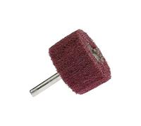 BE-TOOL Red Polishing Wheel, Sanding Mop Grinding Buffing Wheel with Emery Cloth (100mm x 50 x 6mm, 1Pcs)