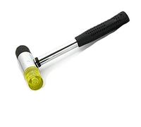 BE-TOOL Rubber Hammer 30mm 35mm 40mm Soft Nylon Rubber Mallet Double-Faced Replaceable with Non-Slip Rubber Handle for Jewelry DIY Craft Tools (40mm)