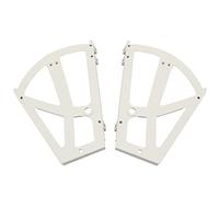 BE-TOOL Shoe Cabinet Flip Frame 228x255MM Plastic Shoes Cabinet Hinges Two-Layer Storage Cabinet Hinges for Cabinet, Shoe Case White (1 Pair)