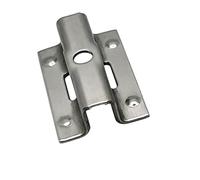 BE-TOOL Stainless Steel Patio Clips, 8mm Hidden Fixing Spacer Clip, 100Pack | U-Shaped Composite Decking WPC Clip, Silver Hidden Seamless Finish, Pre-Drilled Alignment, Center Screw Fixation, for Closure