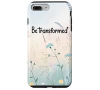 Be Transformed Christian Blue Floral Bible Verse Romans 12:2 Case for iPhone 7 Plus/8 Plus