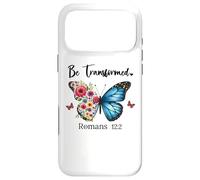 Be Transformed Romans 12:2 Butterfly Christian Bible Verse Case for iPhone 17 Pro Max