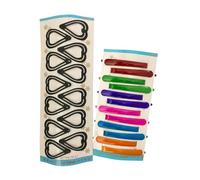 Be Trendy Premium Combo Pack of 24 Hair Pins for Women/Girls - 12 Matte Black Medium Heart Tik Tak Clips & 12 Multi-Colored Barrette Clips | Premium Stylish Hair Accessories