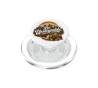 Be Unstoppable Retro Floral Inspirational Positive Message PopSockets PopGrip for MagSafe