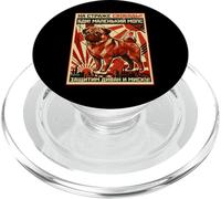 Be Vigilant, Little Pug! Retro Soviet Style Dog PopSockets PopGrip for MagSafe