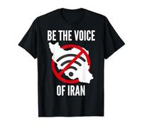 Be Voice of Iran, no wifi symbol, Iran map, Iranian Protest T-Shirt