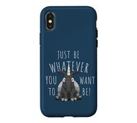 Be Whatever You Want Self-Confident Tapir Unicorn Case for iPhone X/XS