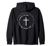 Be Who God Has Called You To Be Christian Faith Quote Zip Hoodie
