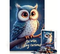 Be Wise Stay Curious Jigsaw 1000 Pieces for Teenagers Smart Training Easy Relaxation Flawless Cut Xmas Gift (50x75cm)