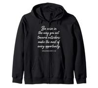 Be Wise Toward Outsiders Colossians 4:5 Bible Verse Wisdom Zip Hoodie