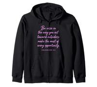 Be Wise Toward Outsiders Colossians 4:5 Bible Verse Wisdom Zip Hoodie