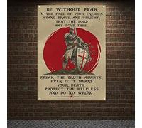BE WITHOUT FEAR! Knights Templar Wall Posters Art Print Painting Christ Warrior The Crusades Flag Banner Vintage Home Decoration Sticker Tapestry