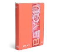 BE YOU - Color Bright Energy School Diary, 2025-2026, 12-Month Dated Diary, Standard Size 13.5 cm x 18.3 cm, Transparent Overcover, Diary with Sticker and Bookmark
