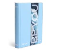BE YOU - Color Light Breeze, School Diary, 2025-2026, 12-Month Dated Diary, Easy Format, 12.5 cm x 16.5 cm, Transparent Overcover, Diary with Sticker and Bookmark