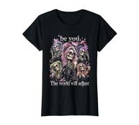 Be You, The World Will Adjust. Butterfly. Value Graphic T-Shirt, Women, Black, L