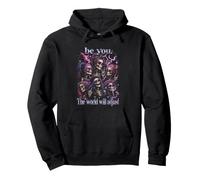 Be You The World Will Adjust Skeleton Crew Pullover Hoodie