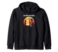 Be Your Own Bank freedom sovereignty self custody bitcoin Zip Hoodie