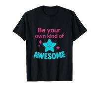 Be Your Own Kind Of Awesome Star Graphic Quote T-Shirt