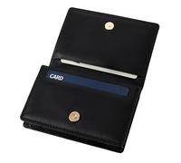 ㆍBE YOUR SANTAㆍBE YOUR SANTA BeYourSanta Handmade Italian Leather Wallet | Expandable Credit & Business Card Holder | Ancona Premier, Black, Expandable