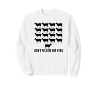 Be Yourself Don't Follow the Herd Funny Sheep Resist Sweatshirt