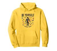 Be Yourself Everyone Else Is Already Taken Motivational Pullover Hoodie, Adult Unisex, Lemon, S