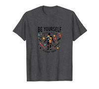 Be Yourself Everyone Else is Already Taken Motivational T-Shirt, Men, Dark Heather Grey, 4XL