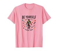Be Yourself Everyone Else is Already Taken Motivational T-Shirt, Men, Pink, 3XL