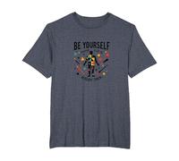 Be Yourself Everyone Else is Already Taken Motivational T-Shirt, Men's Big and Tall, Heather Blue, 4X Tall