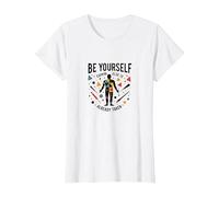 Be Yourself Everyone Else is Already Taken Motivational T-Shirt, Women, White, XXL